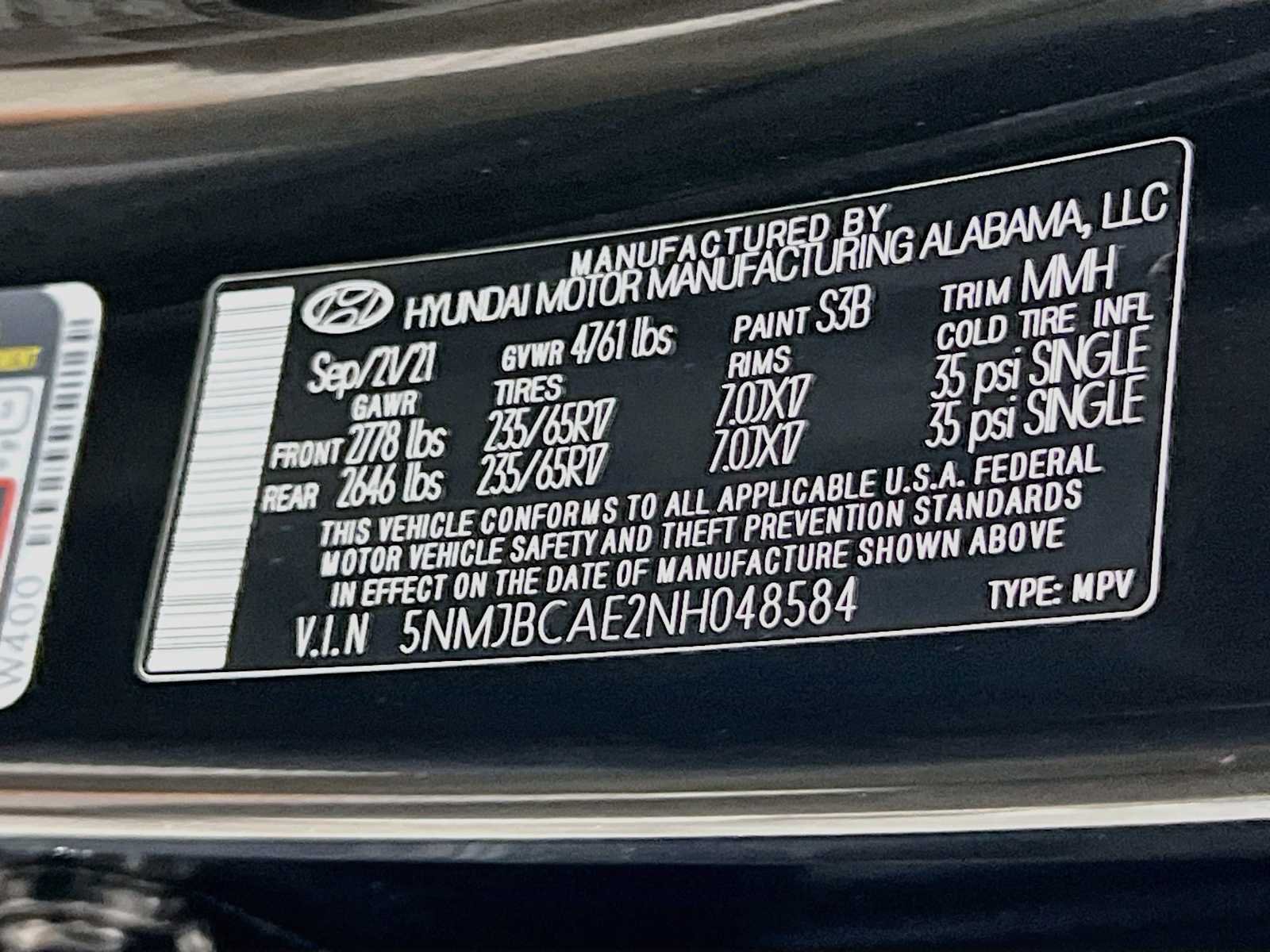 Used 2022 Phantom Black Hyundai SEL image 32