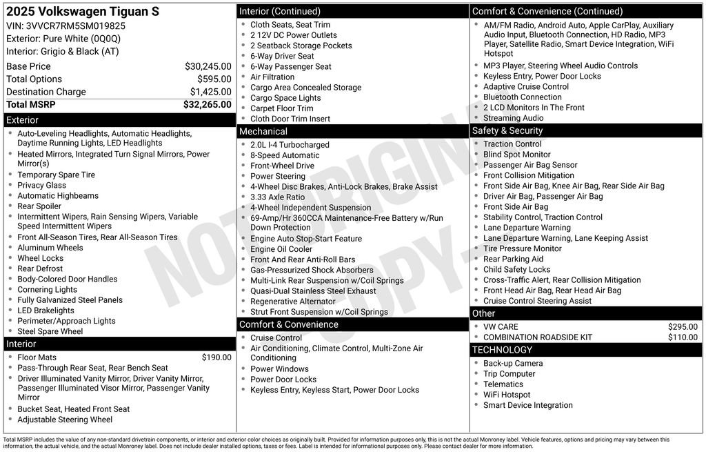 2025 Volkswagen Tiguan S - Photo 24