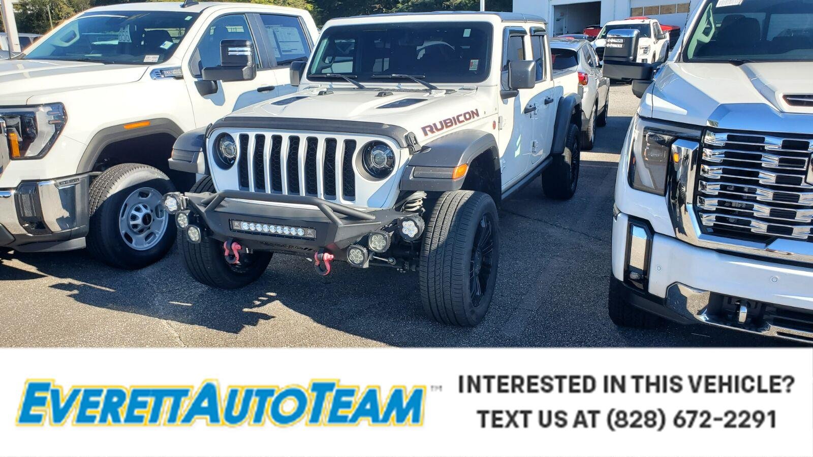 Used 2021 Bright White Clearcoat Jeep Rubicon image 1