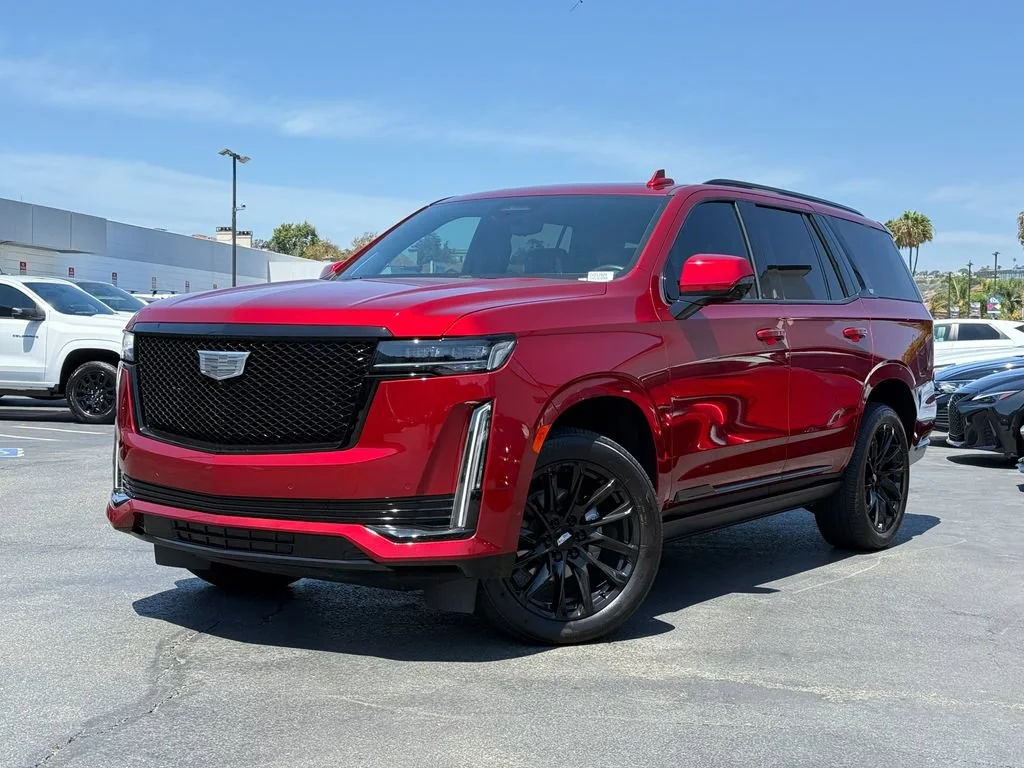 Used 2024 Radiant Red Tintcoat Cadillac Sport Platinum image 2