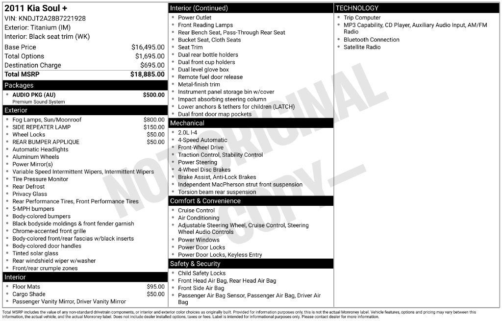 Used 2011 Silver Kia Plus image 4