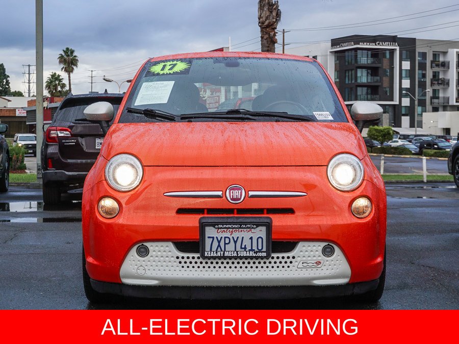 Used 2017 FIAT 500e Battery Electric with VIN 3C3CFFGE8HT502855 for sale in San Diego, CA