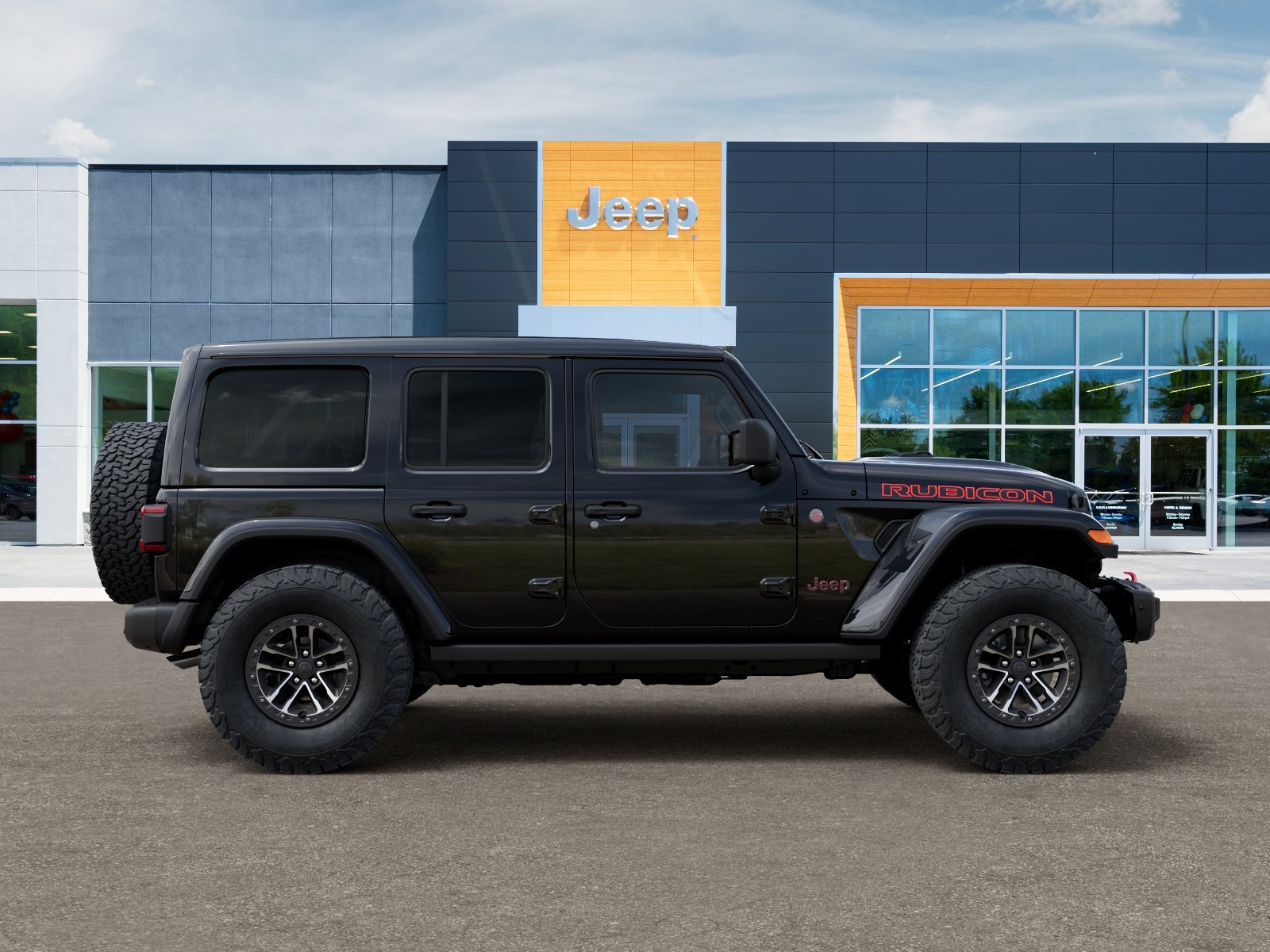 New 2026 Black Clear-Coat Exterior Paint Jeep Rubicon X image 47