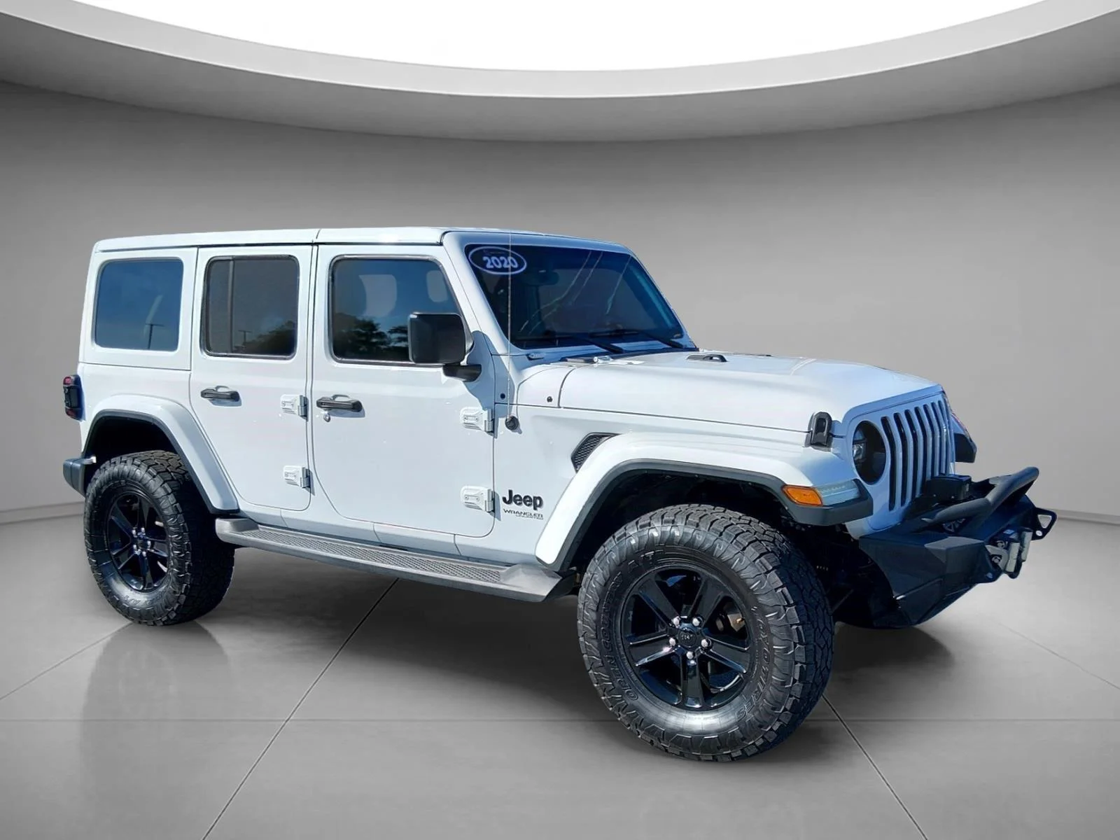 Used 2020 Bright White Clearcoat Jeep Sahara Altitude image 7