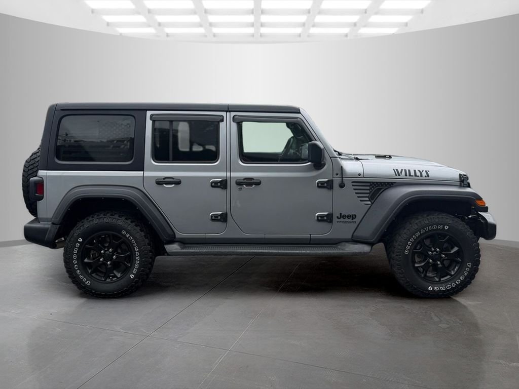 Used 2021 Silver Jeep Unlimited Willys image 6