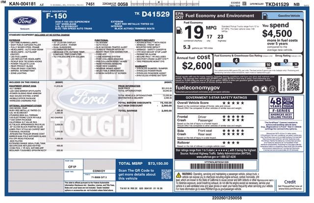 New 2026 Ruby Red Metallic Tinted Clearcoat Ford XLT image 24