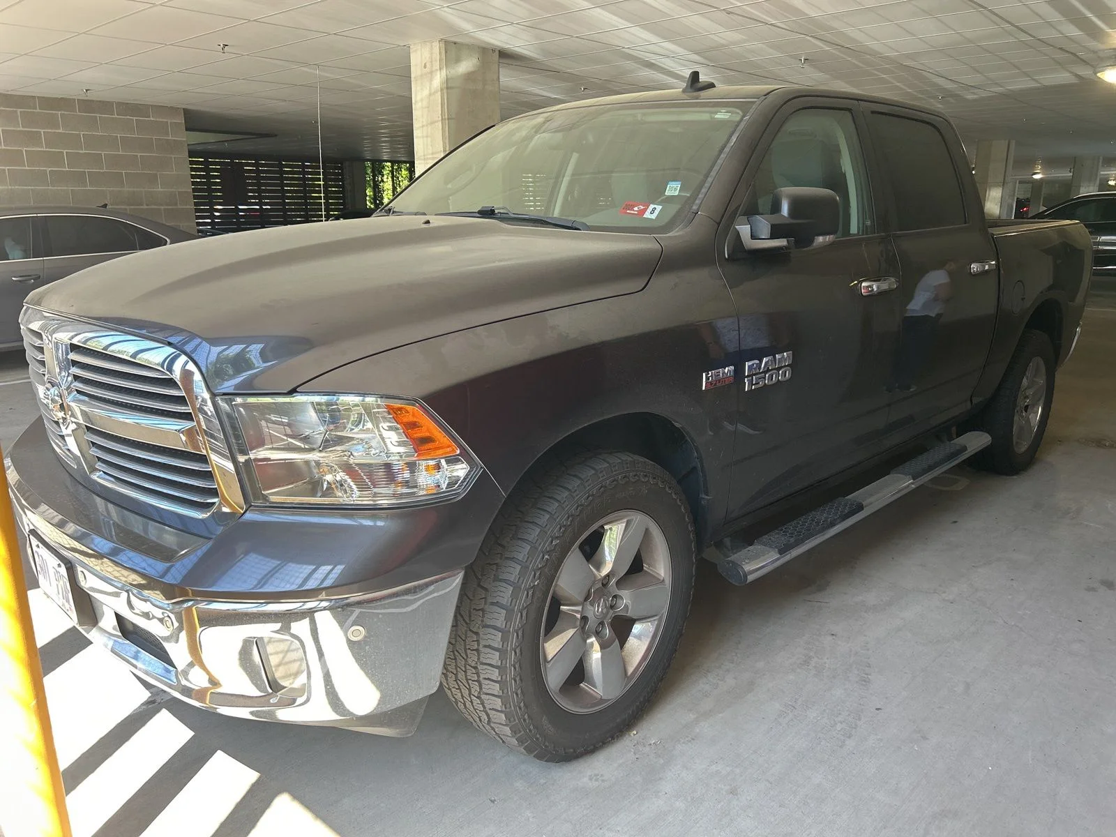 Used 2017 Granite Crystal Metallic Clearcoat Ram Big Horn image 1