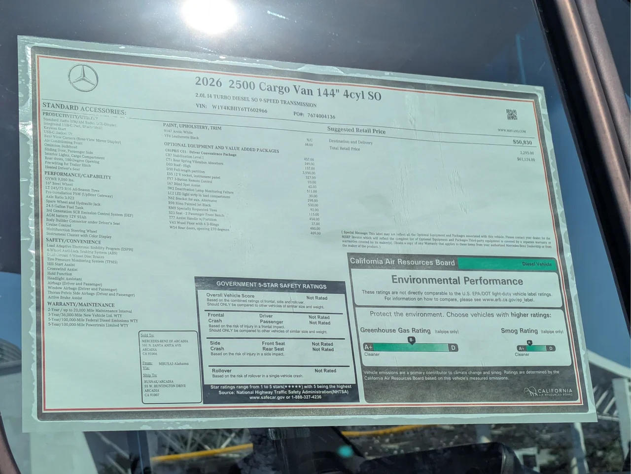 New 2026 Arctic White Mercedes-Benz Cargo 144 WB image 13