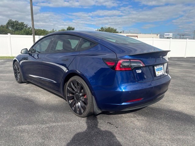 Used 2021 Blue Tesla Performance image 8