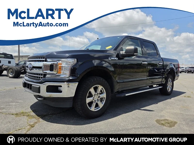 Used 2020 BLACK FORD XLT 4WD SUPERCREW 5.5