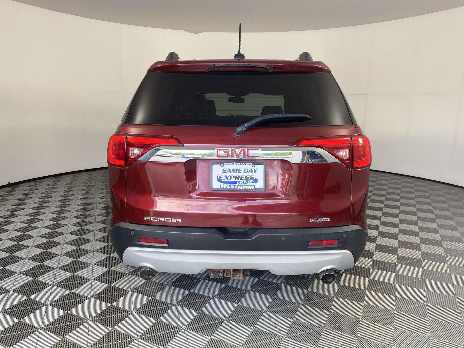 Used 2017 Crimson Red Tintcoat GMC SLT image 6