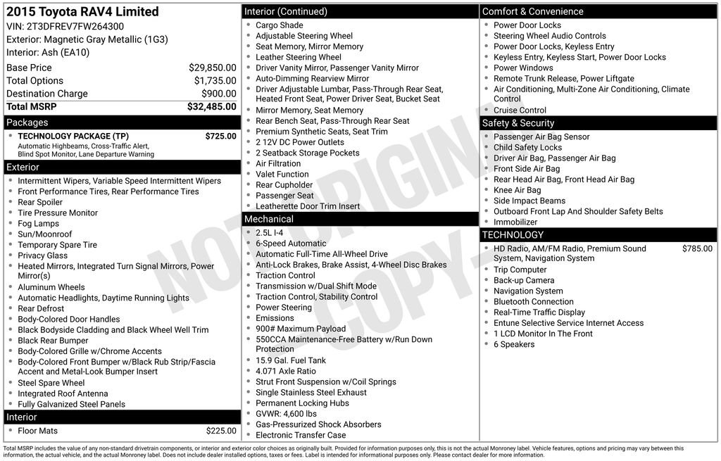 Used 2015 Magnetic Gray Metallic Toyota Limited image 7