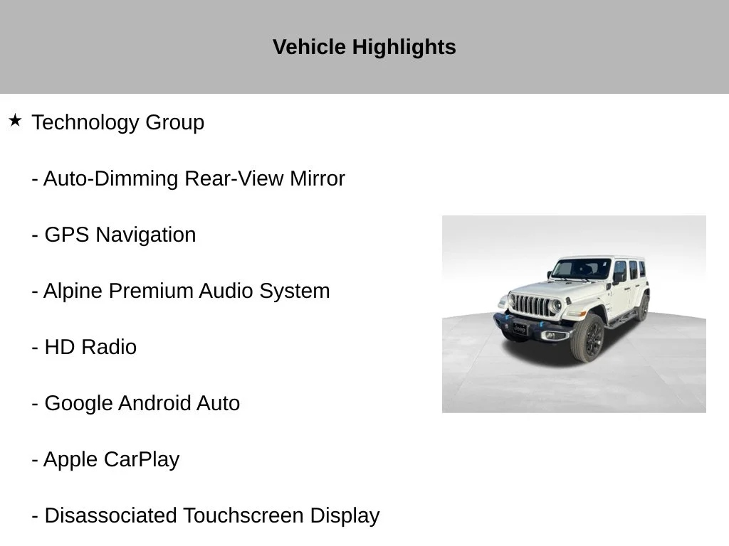 Used 2024 White Jeep Sahara 4xe image 13