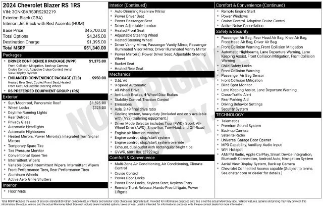 Used 2024 Black Chevrolet RS image 31