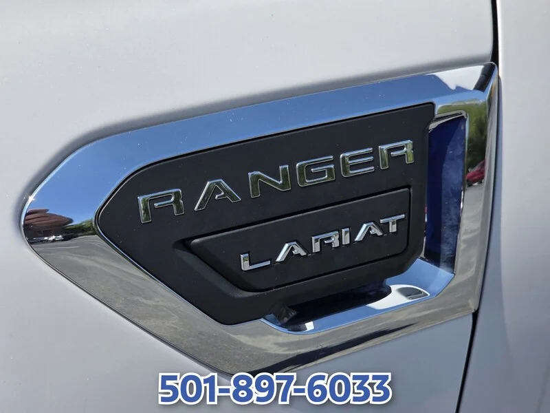 Used 2020 White Platinum Clearcoat Metal FORD LARIAT 2WD SUPERCREW 5