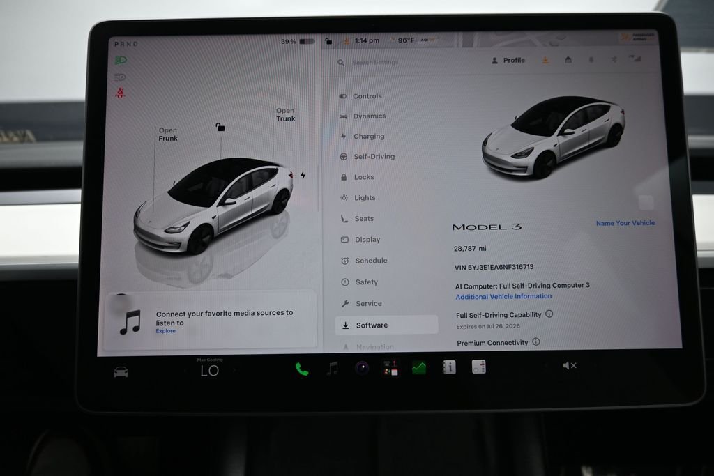 Used 2022 White Tesla Base image 14