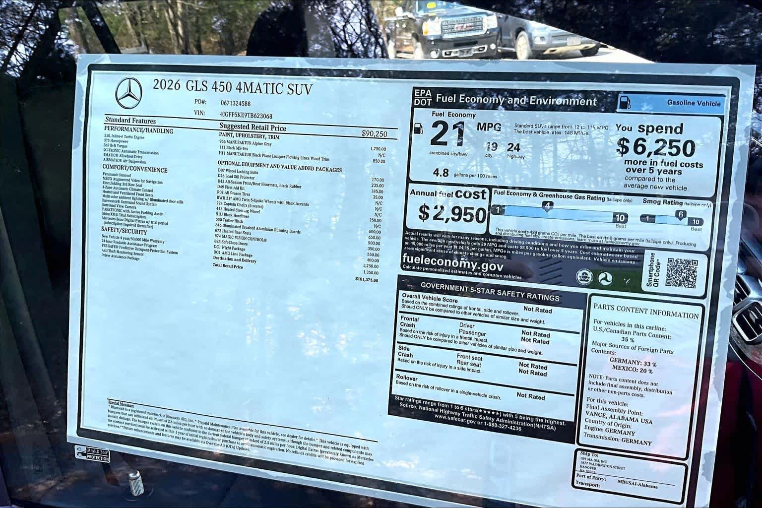 New 2026 MANUFAKTUR Alpine Grey Mercedes-Benz GLS 450 image 19