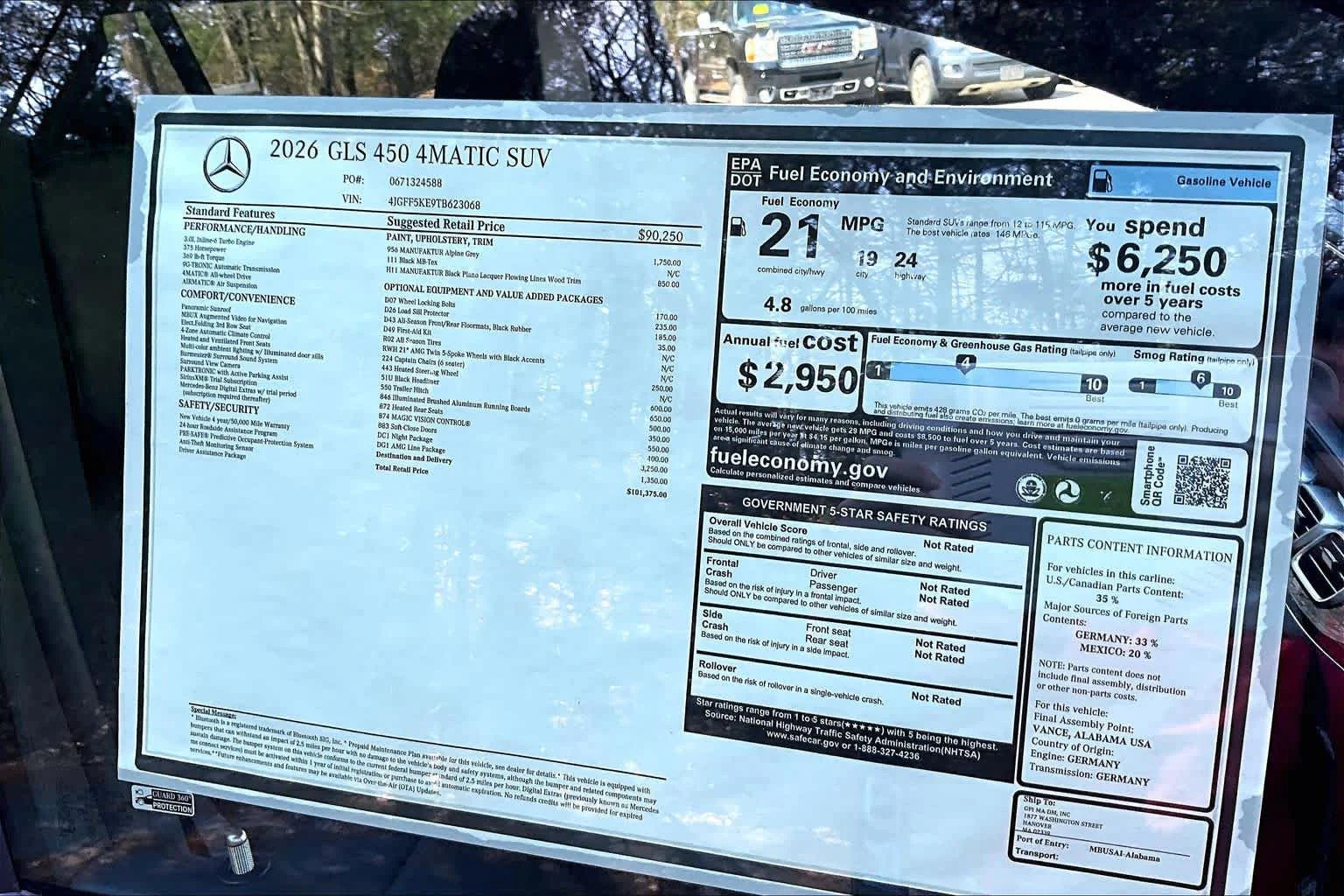 New 2026 MANUFAKTUR Alpine Grey Mercedes-Benz GLS 450 image 19