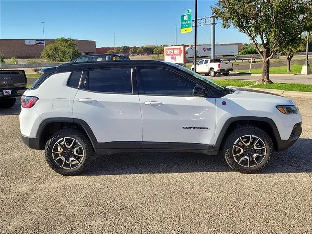 Used 2025 Bright White Clearcoat Jeep Trailhawk 4x4 image 4