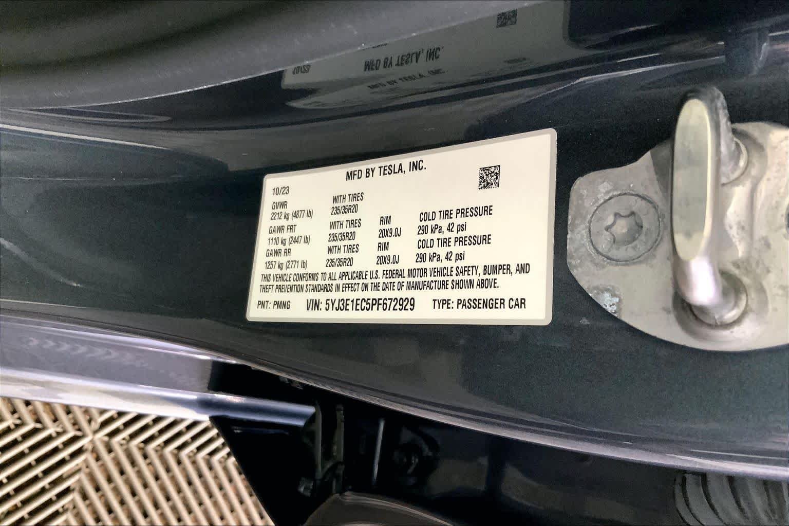 Used 2023 Deep Blue Metallic Tesla Performance image 33