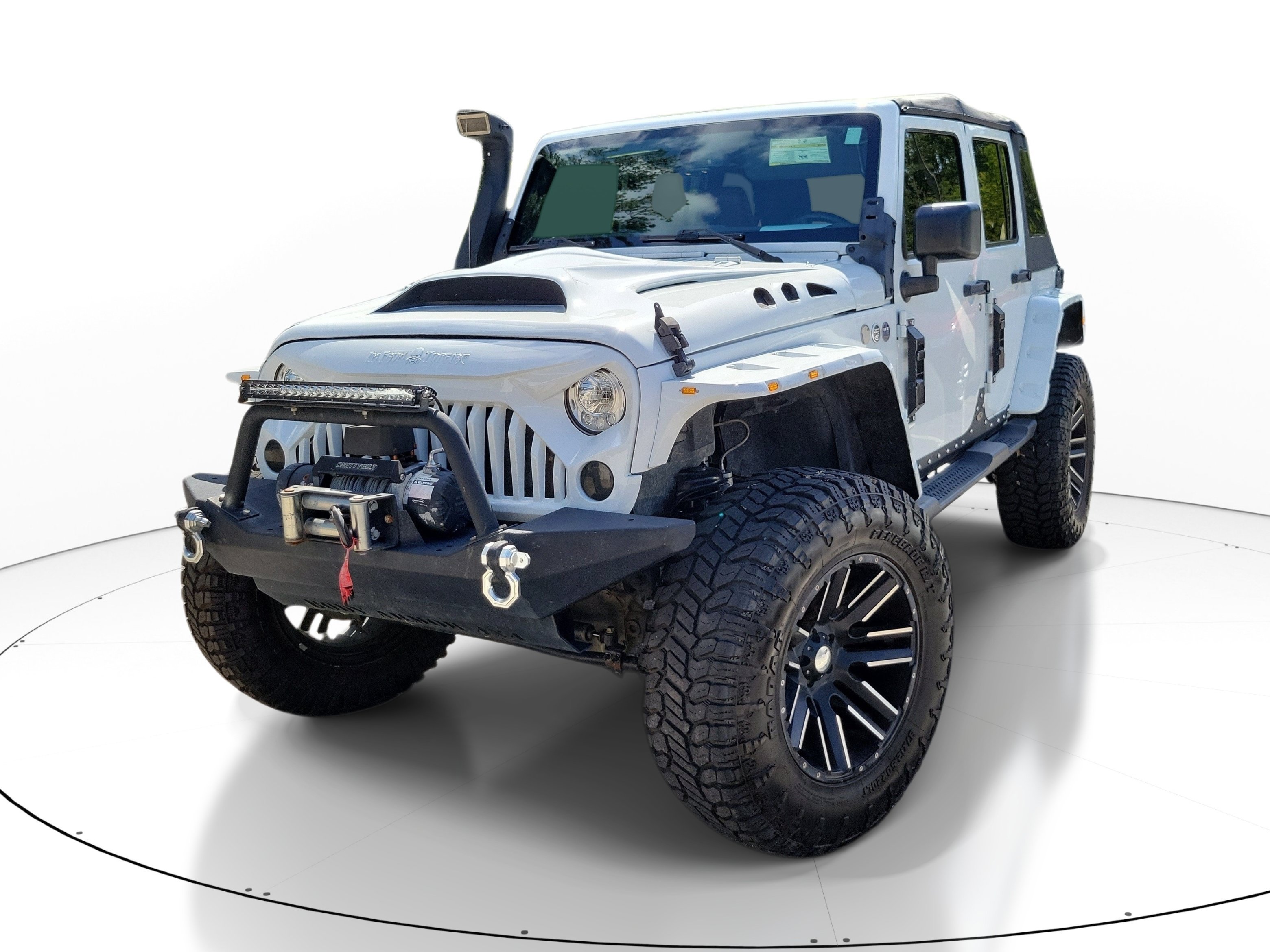 Used 2017 Bright White Clearcoat Jeep Sahara image 2