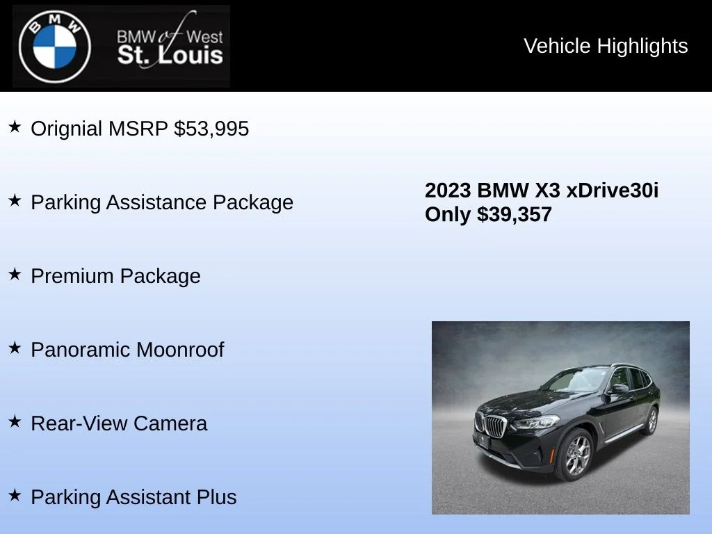 Used 2023 Black BMW xDrive30i image 8