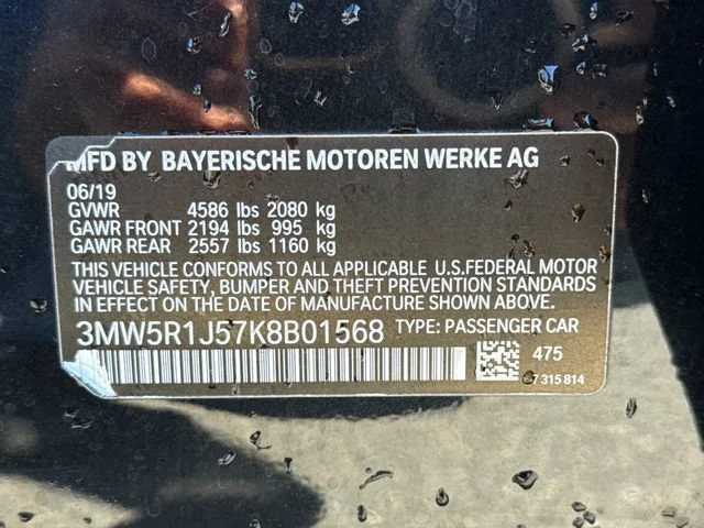Used 2019 Black Sapphire Metallic BMW 330i image 19
