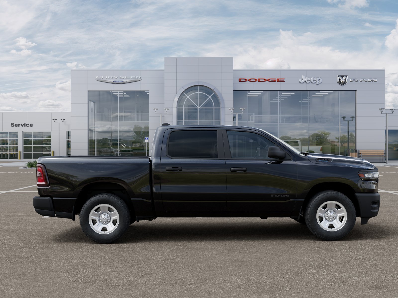 New 2026 Diamond Black Crystal Pearlcoat RAM Tradesman image 46