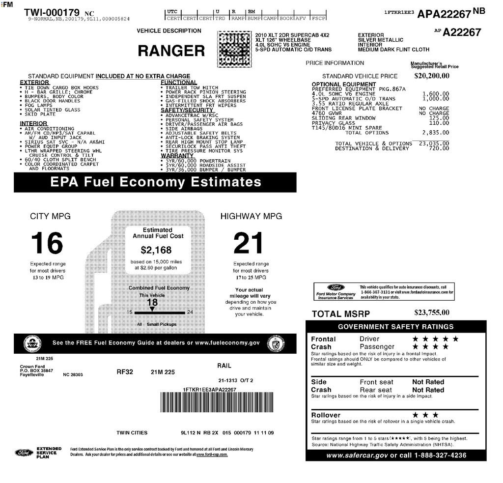 Used 2010 Silver Metallic Ford XL image 27