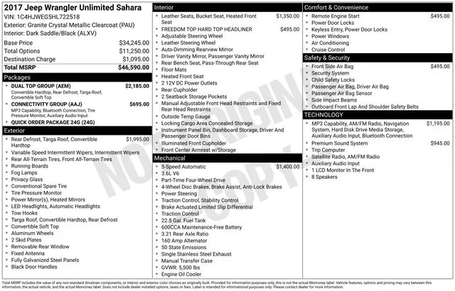 Used 2017 Gray Jeep Unlimited Sahara image 2