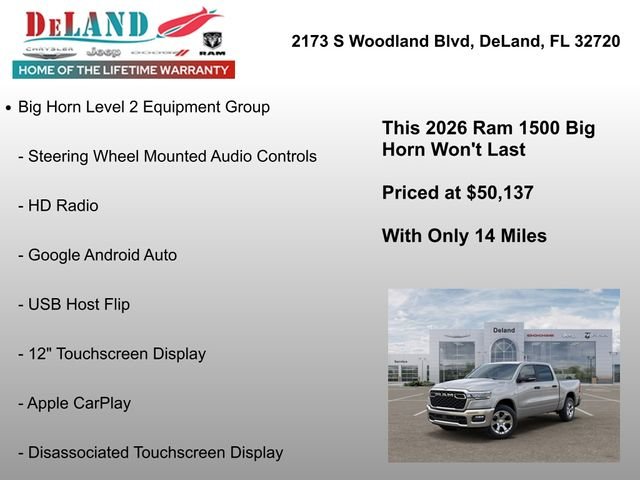 New 2026 Silver Zynith Exterior Paint RAM Big Horn/Lone Star image 30