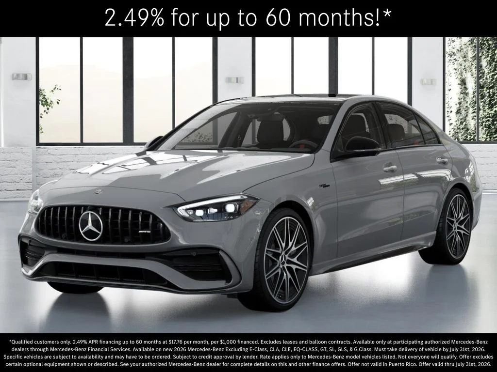New 2026 MANUFAKTUR Alpine Grey Mercedes-Benz AMG® C 43 4MATIC Sedan image 1