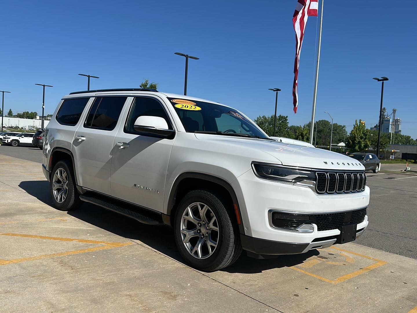 Used 2022 Bright White Clearcoat Jeep Series II image 5