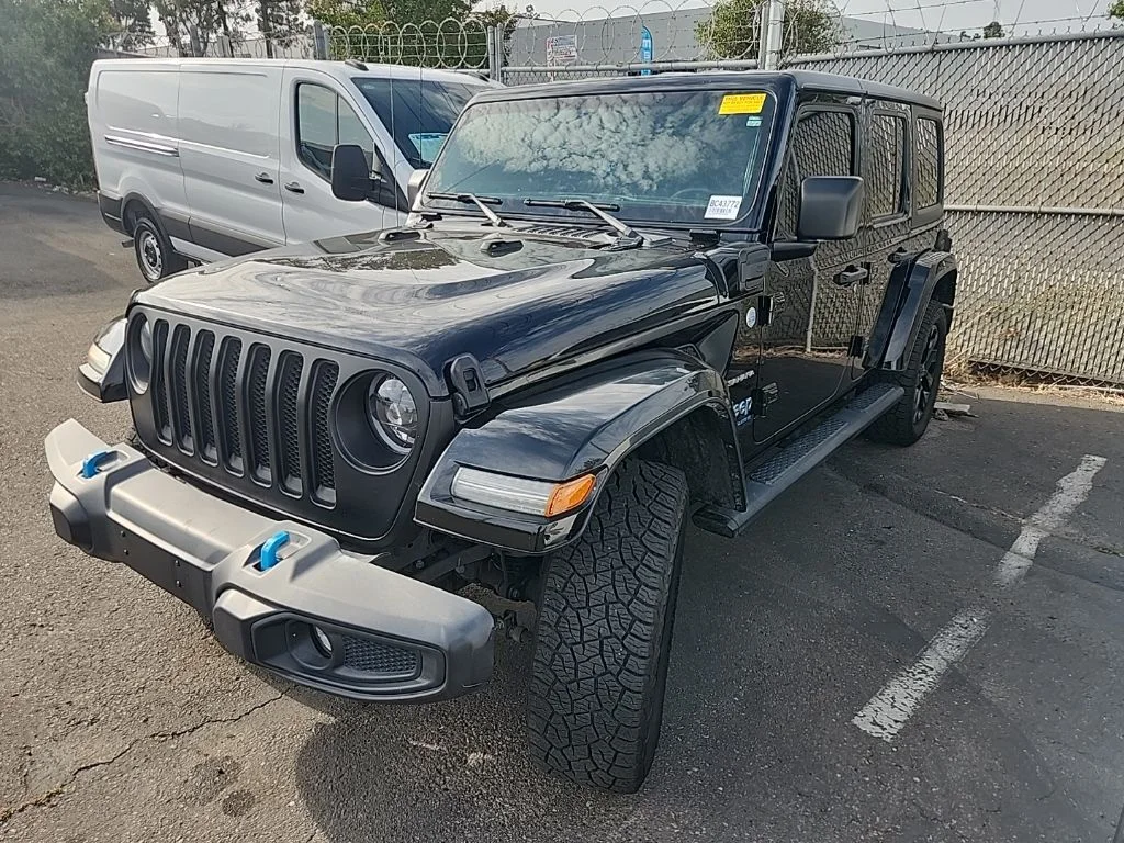 Used 2023 Black Jeep Sahara 4xe image 3