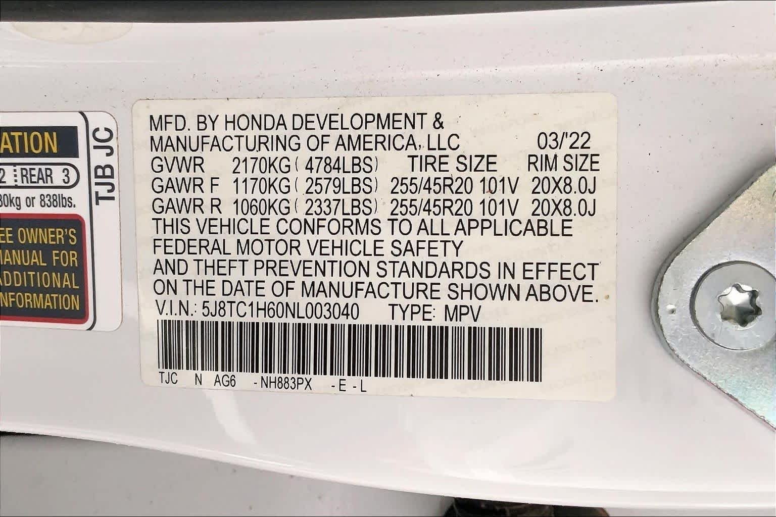 Used 2022 Platinum White Pearl Acura w/A-Spec Package image 36