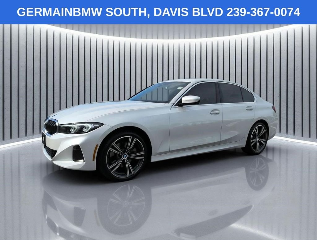 Certified Used 2024 White Metallic BMW 330i image 1
