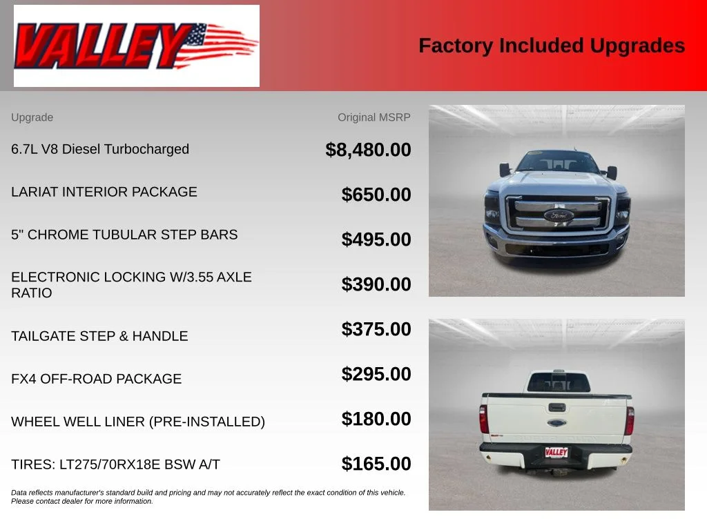 Used 2016 Oxford White Ford Lariat image 5