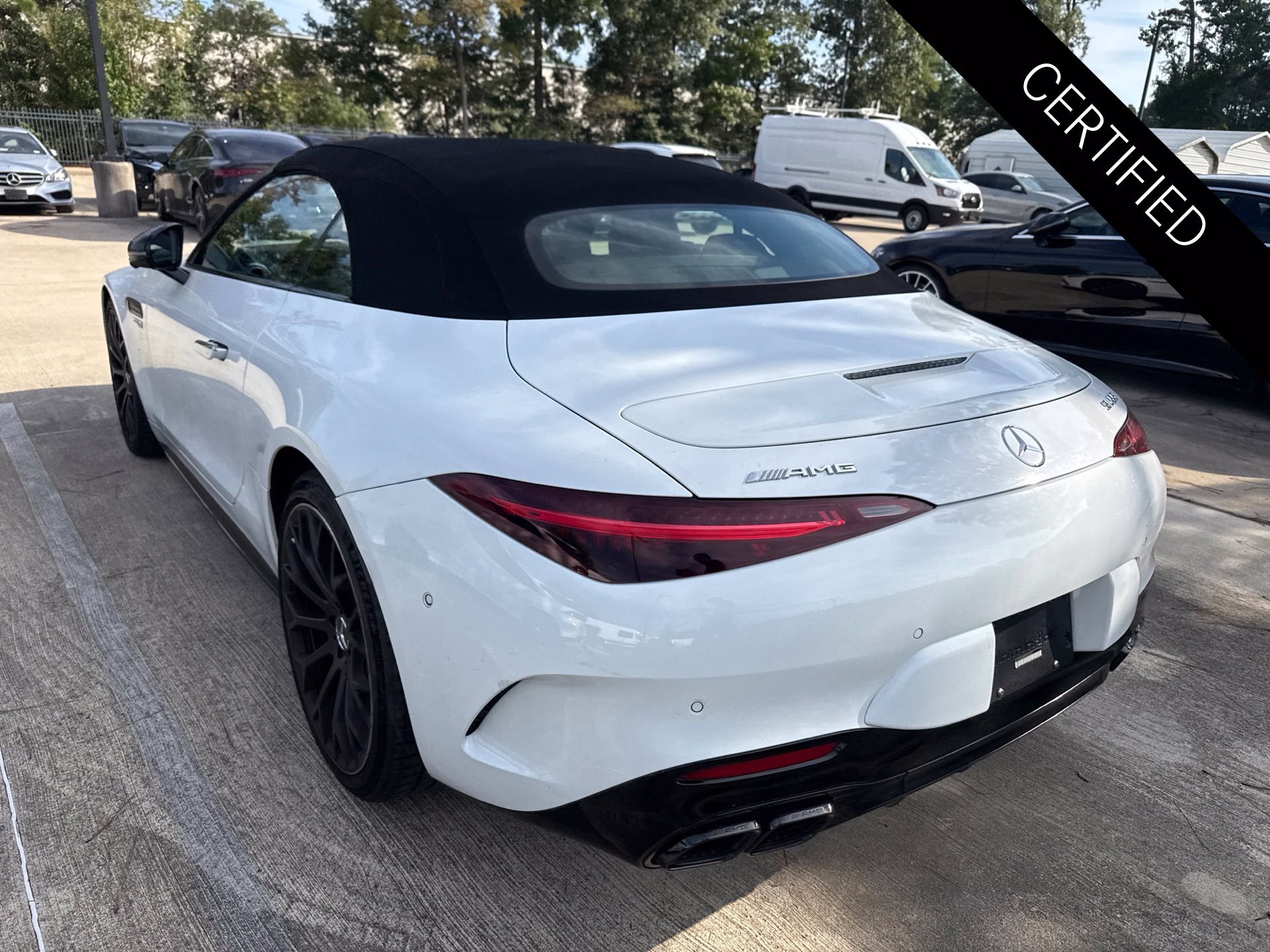 Certified Used 2022 MANUFAKTUR Moonlight White Metallic Mercedes-Benz SL 55 AMG® image 6