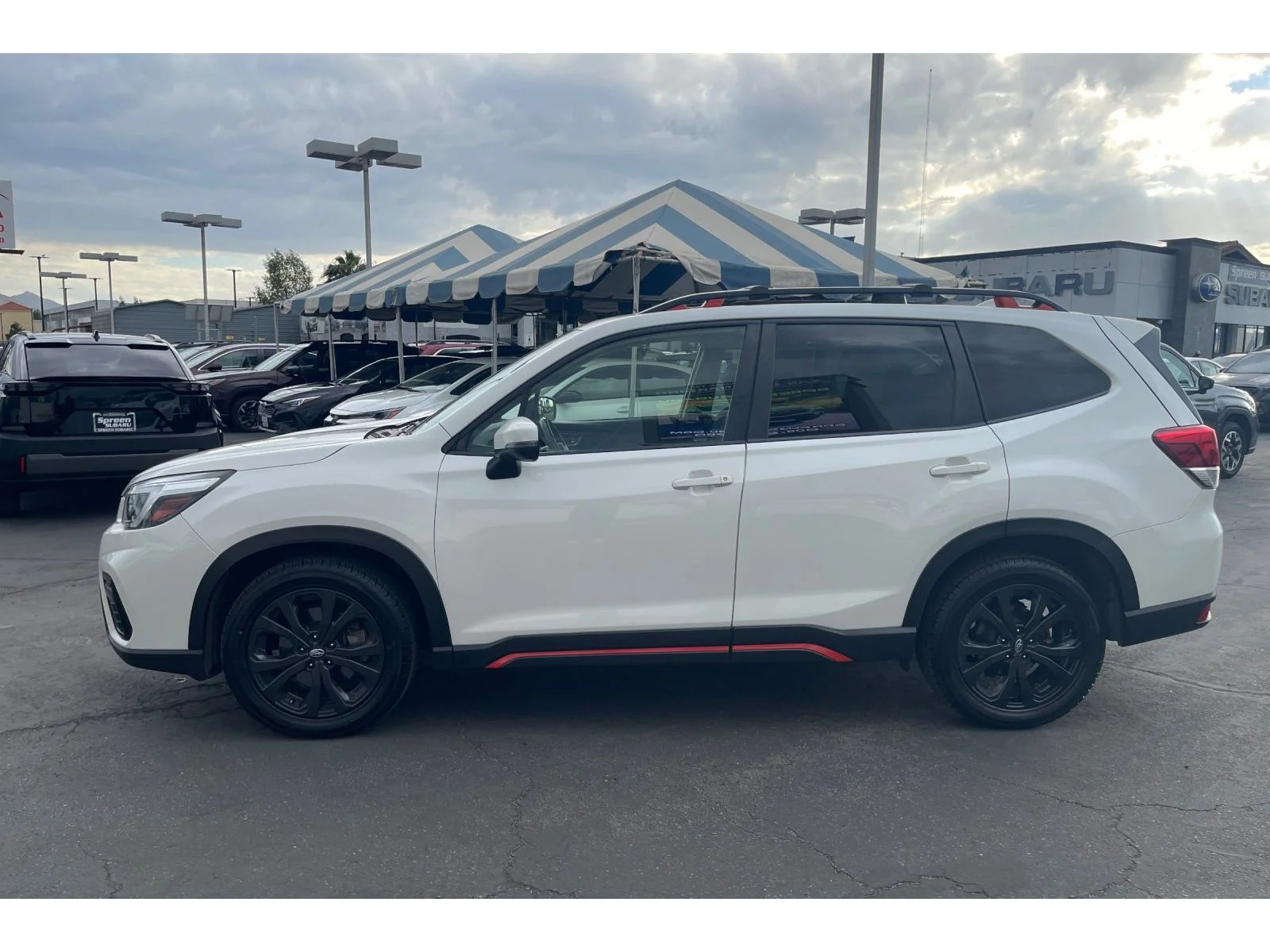Used 2021 CRYSTAL WHITE PEA Subaru Sport image 2