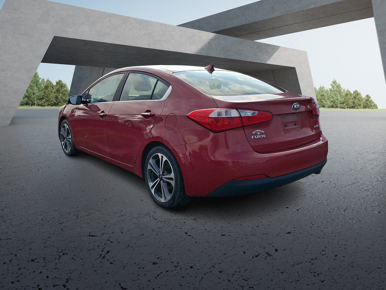 Used 2015 Crimson Red Kia EX image 2