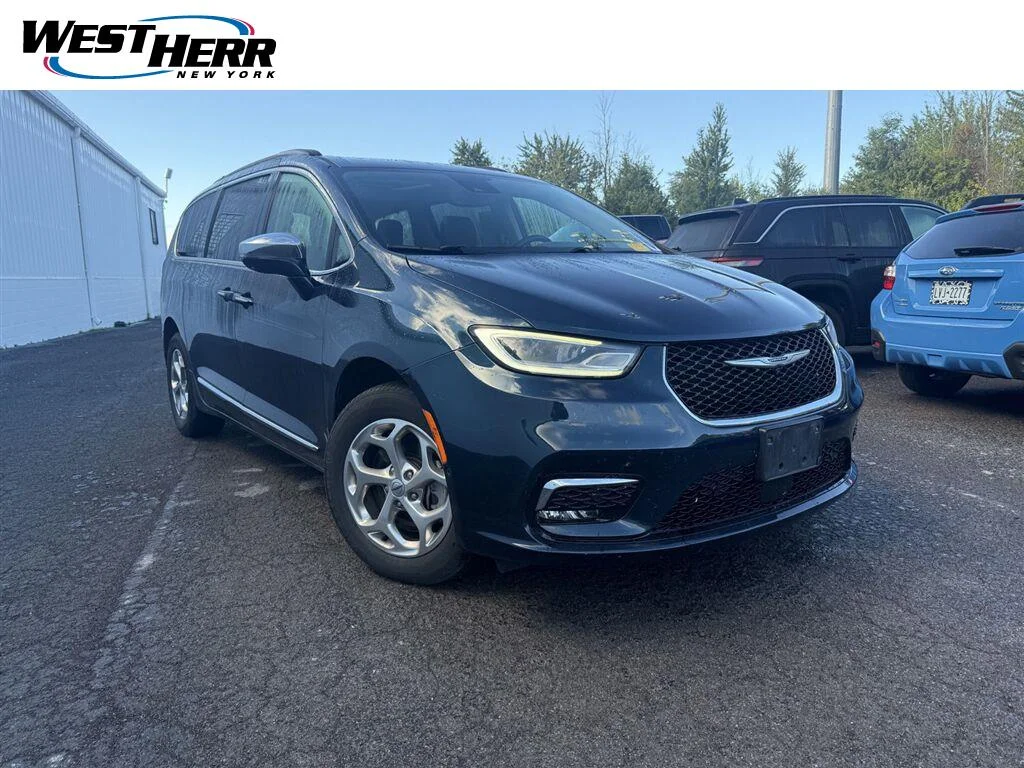 Used 2022 Fathom Blue Pearlcoat Chrysler Limited image 1