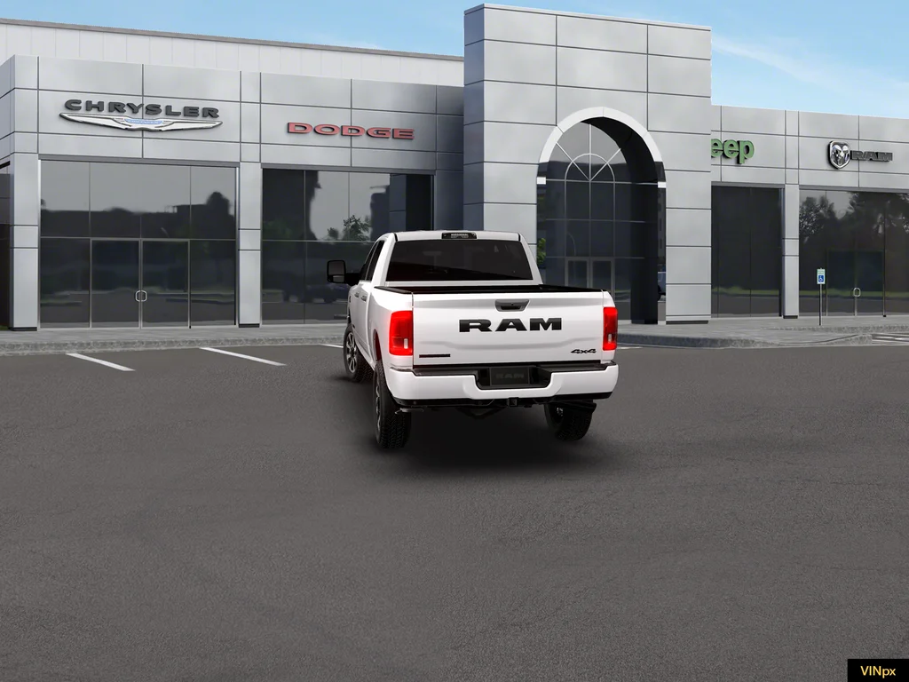 New 2026 Bright White Clear-Coat Exterior Paint RAM Big Horn Night Edition image 9