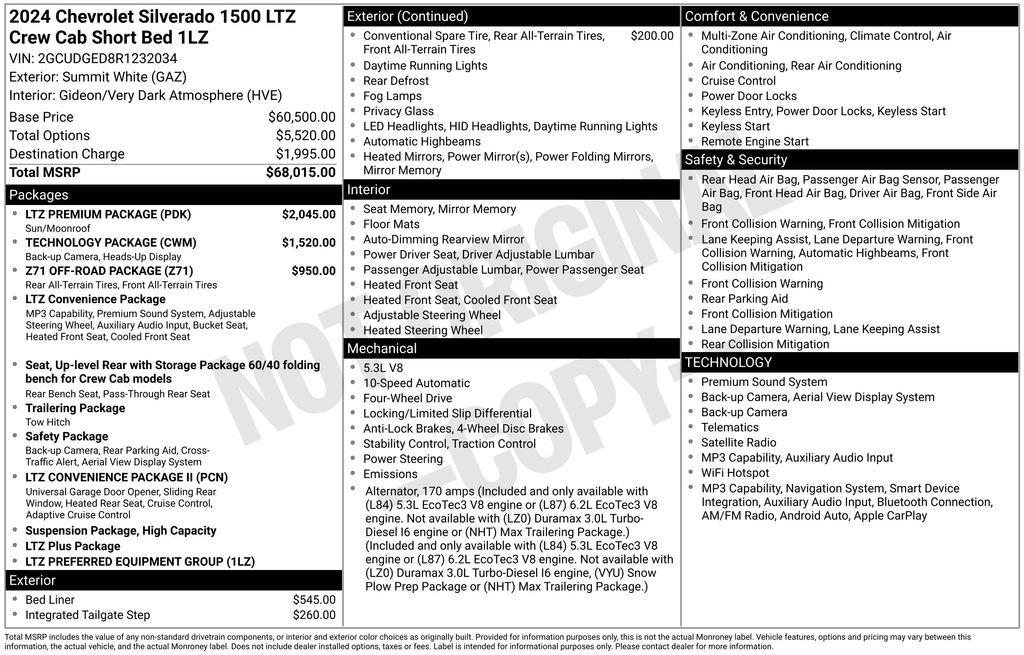 Used 2024 White Chevrolet LTZ image 27