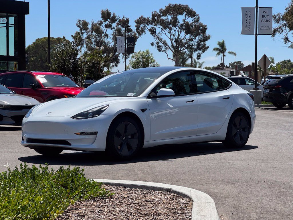 Used 2023 Pearl White Multi-Coat Tesla Base image 5