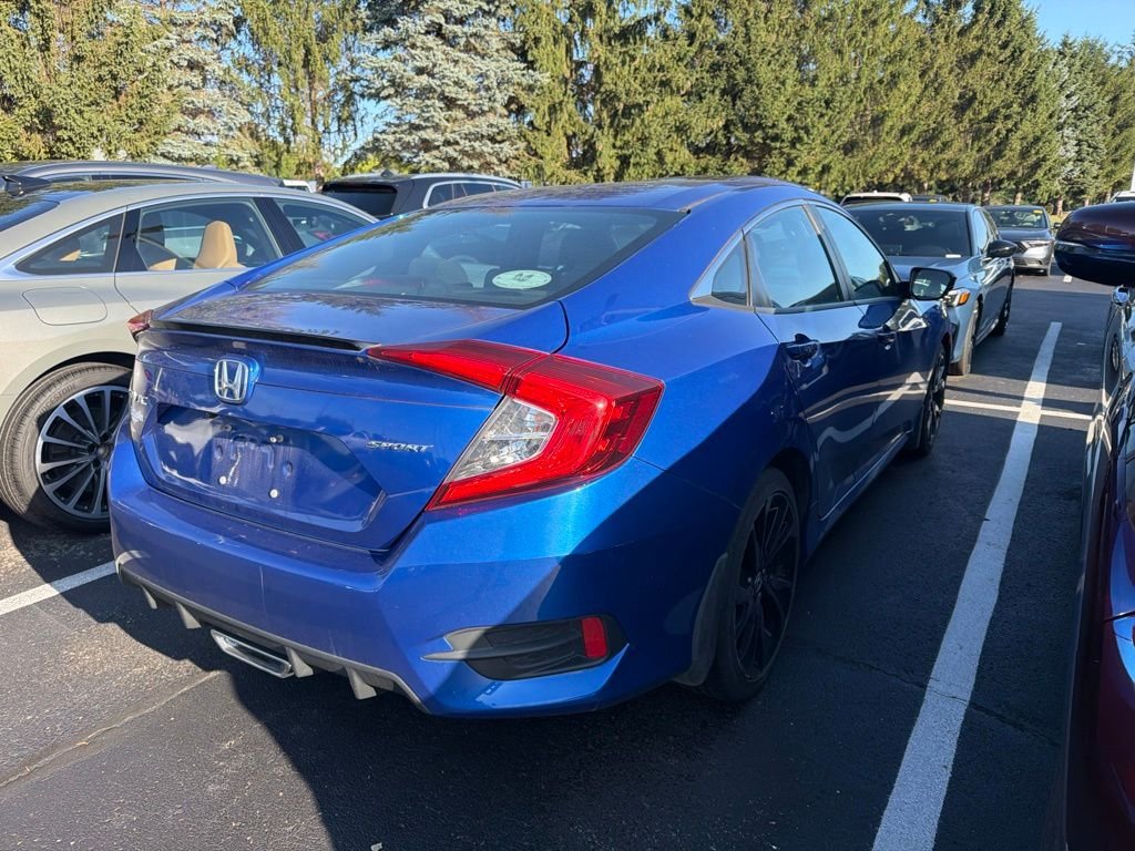 Used 2019 Aegean Blue Metallic Honda Sport image 3