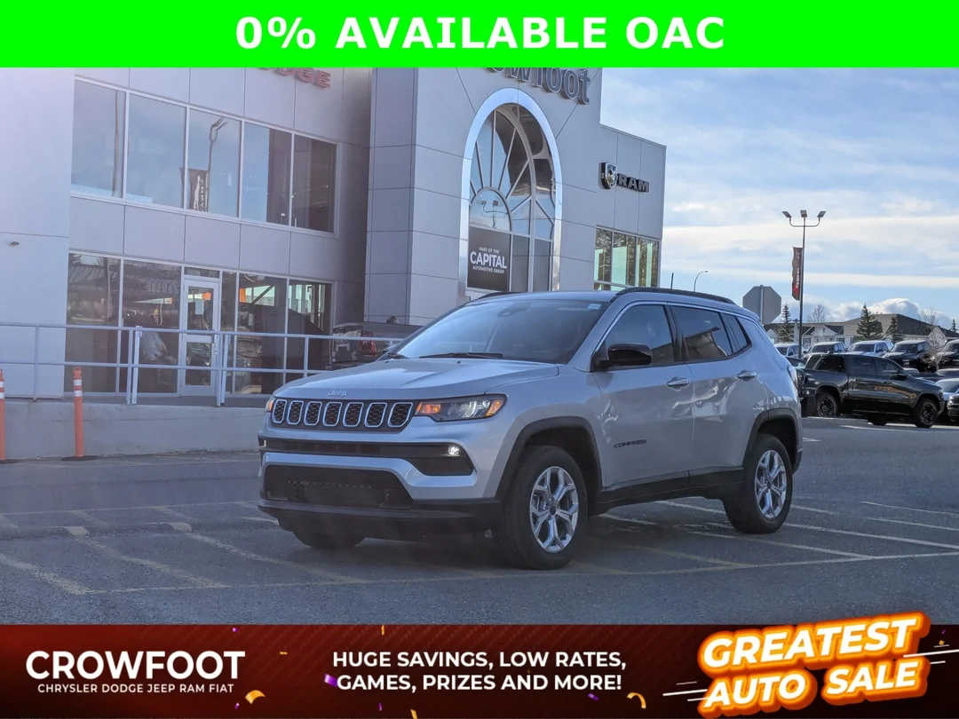 New 2026 Silver Jeep North - - 4x4 - Panoramic Sunroof - Alpine Audio - Adaptive Cruise - Power Liftgate & More! image 1