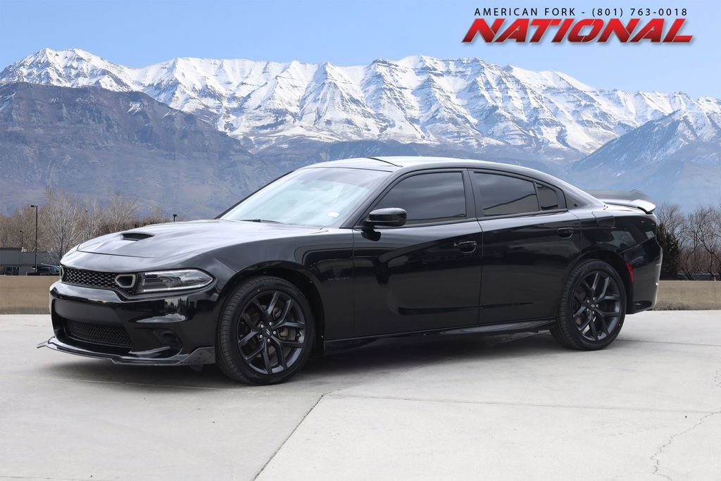 Used 2022 Pitch Black Clearcoat Dodge R/T image 1