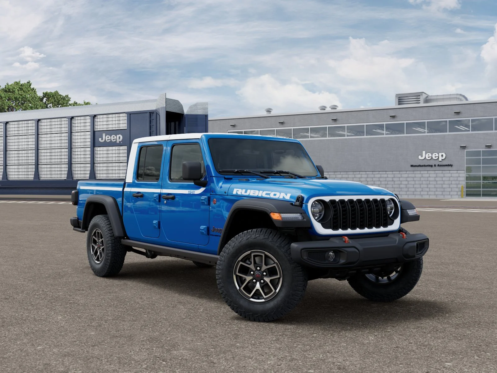 New 2026 Hydro Blue Pearl-Coat Exterior Paint Jeep Rubicon image 5