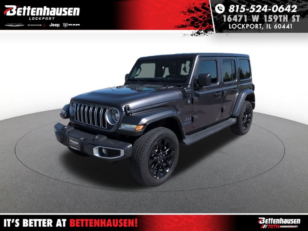 Used 2025 Gray Jeep Sahara 4xe image 1