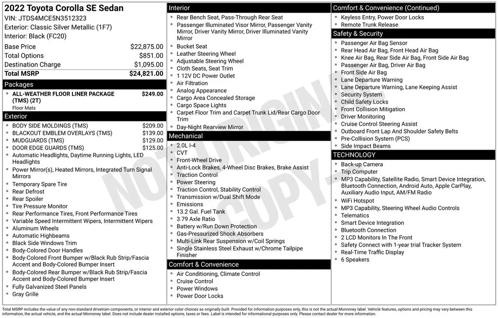 Used 2022 Silver Toyota SE image 16